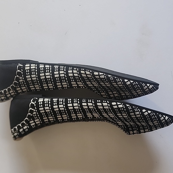 MIA Plaid Black and Cream Women's Loafers - Picture 4 of 6